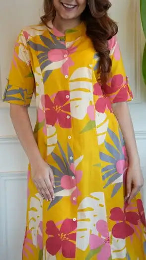 Fleurora Luxe floral Kurti & Palazzo Co-Ord Set
